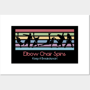 Best 80s Breakdancing - Elbow Chair Spins Posters and Art